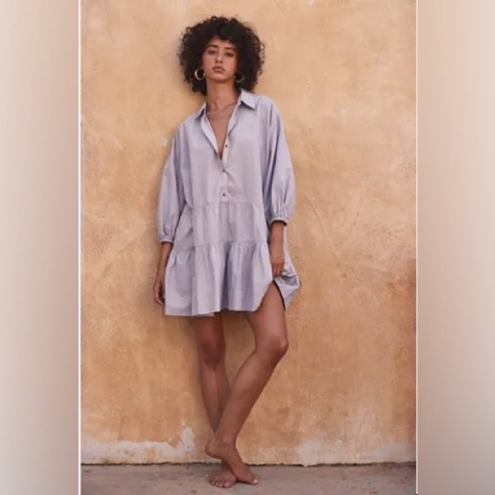 Free People Misha Mini Dress in Violet Mist